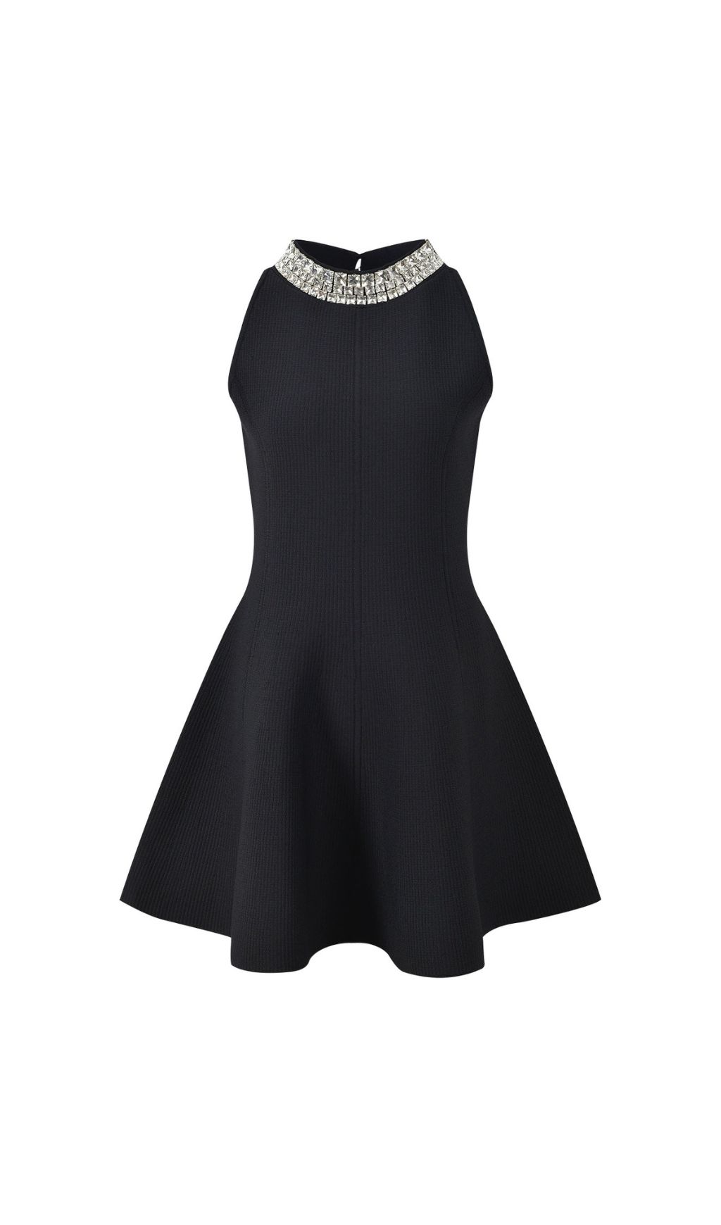 Glamorous Rhinestone Collar Fit & Flare Mini Dress - The Perfect LBD