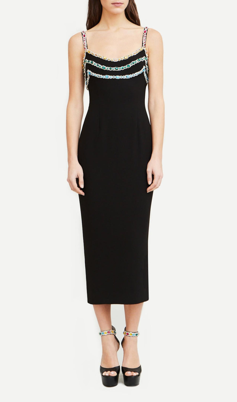 Aeliana Rhinestone Bandage Dress