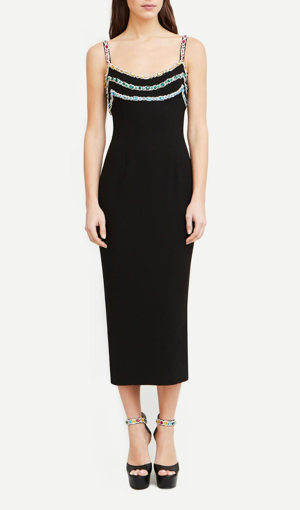 Aeliana Rhinestone Bandage Dress