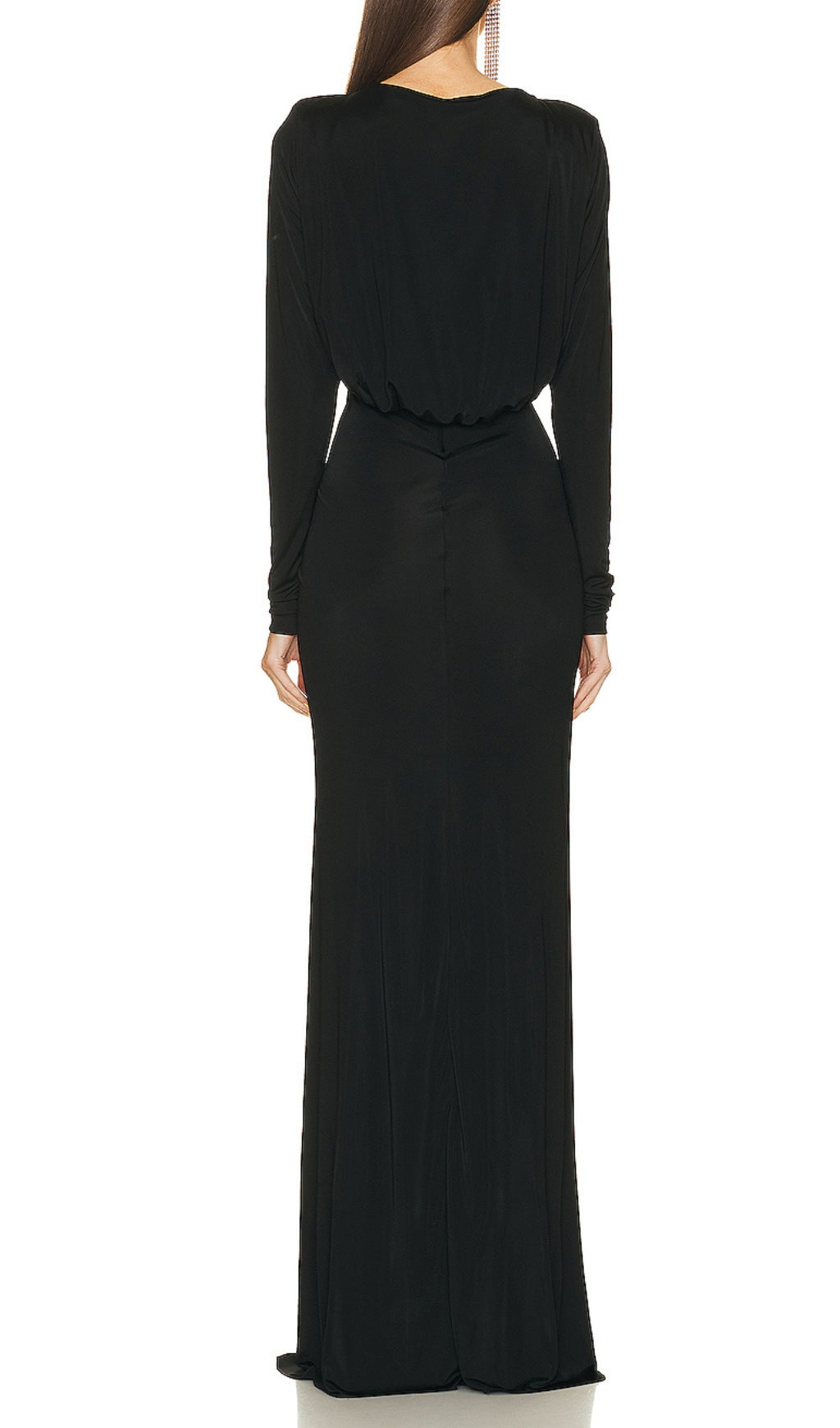 Jersey Cut Out Maxi Dress In Black