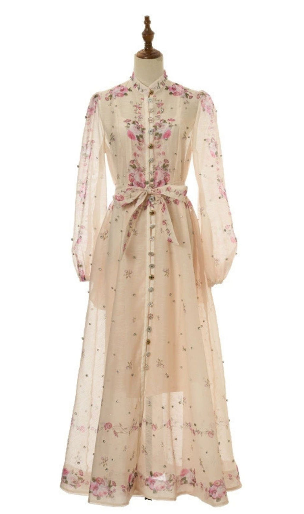 Karleigh Romantic Floral Long Sleeve Maxi Dress for Women