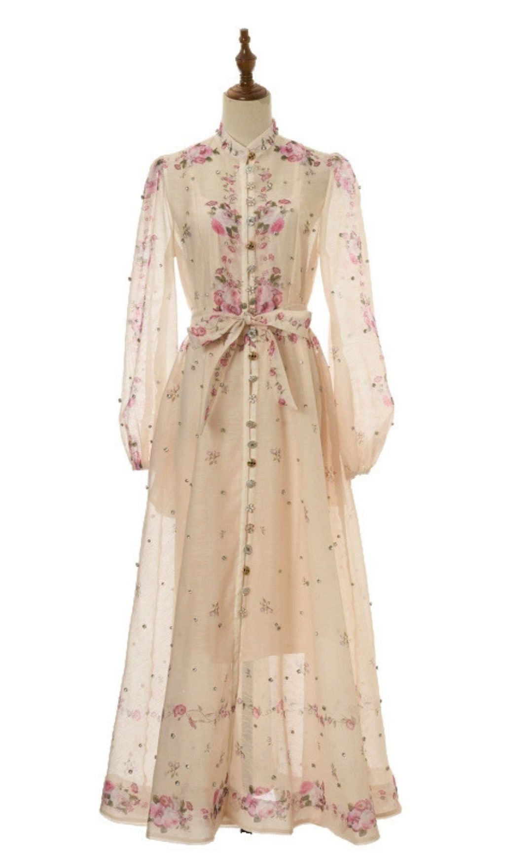Karleigh Romantic Floral Long Sleeve Maxi Dress for Women