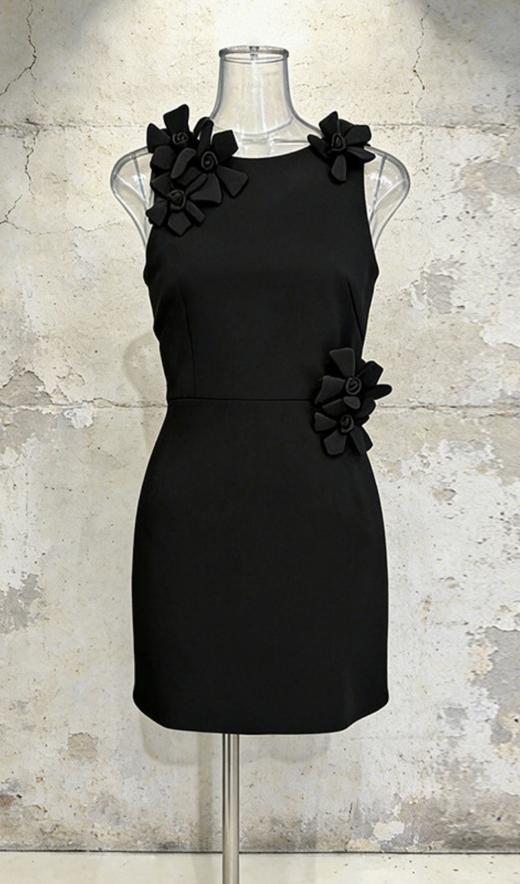 Kenny Elegant 3D Floral Sleeveless Mini Dress for Women