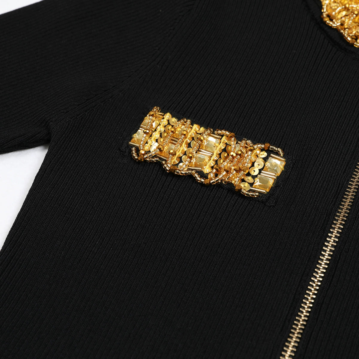 Enrico Crystal Embellished Knit Top