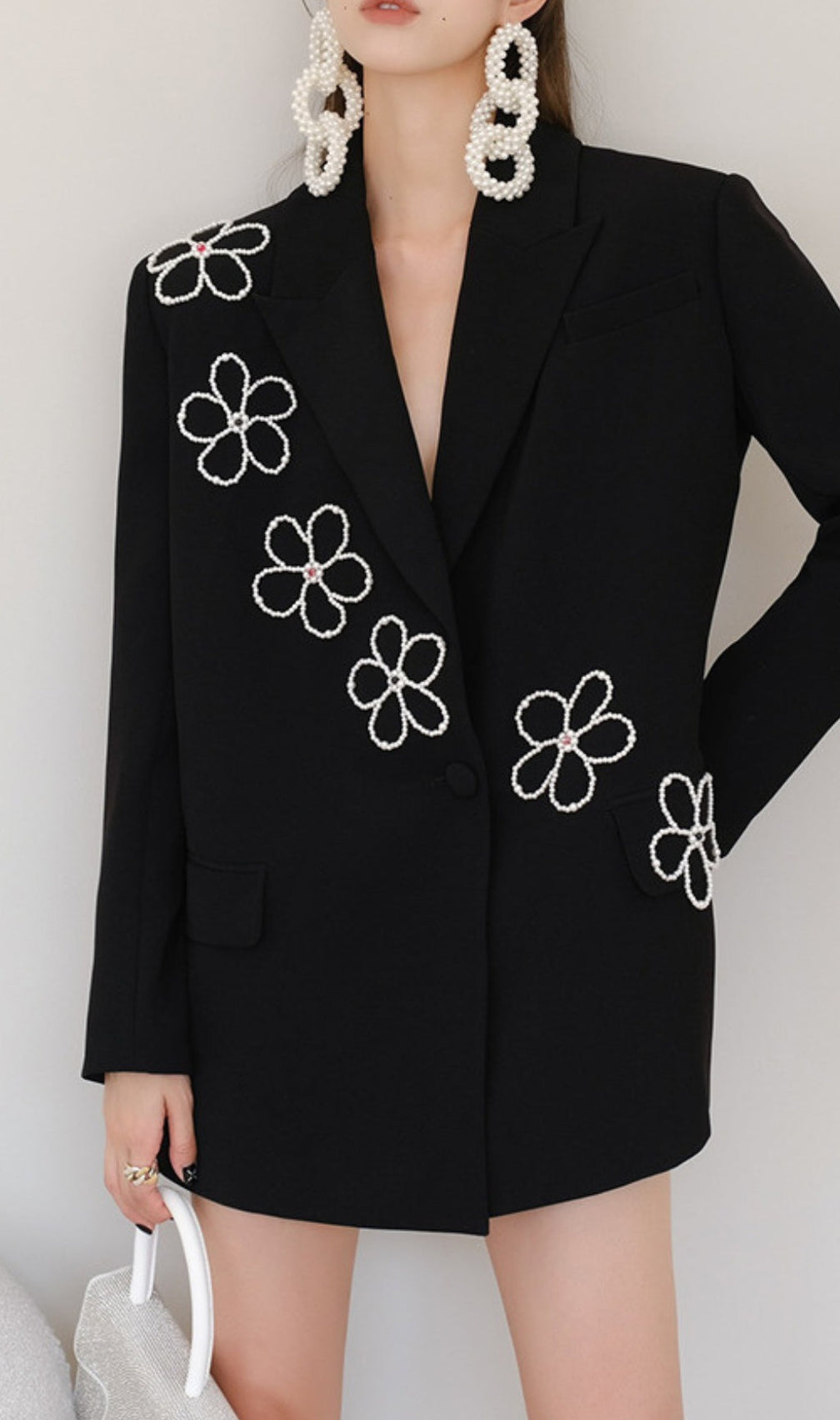 Anouk Flower Pearls Blazer