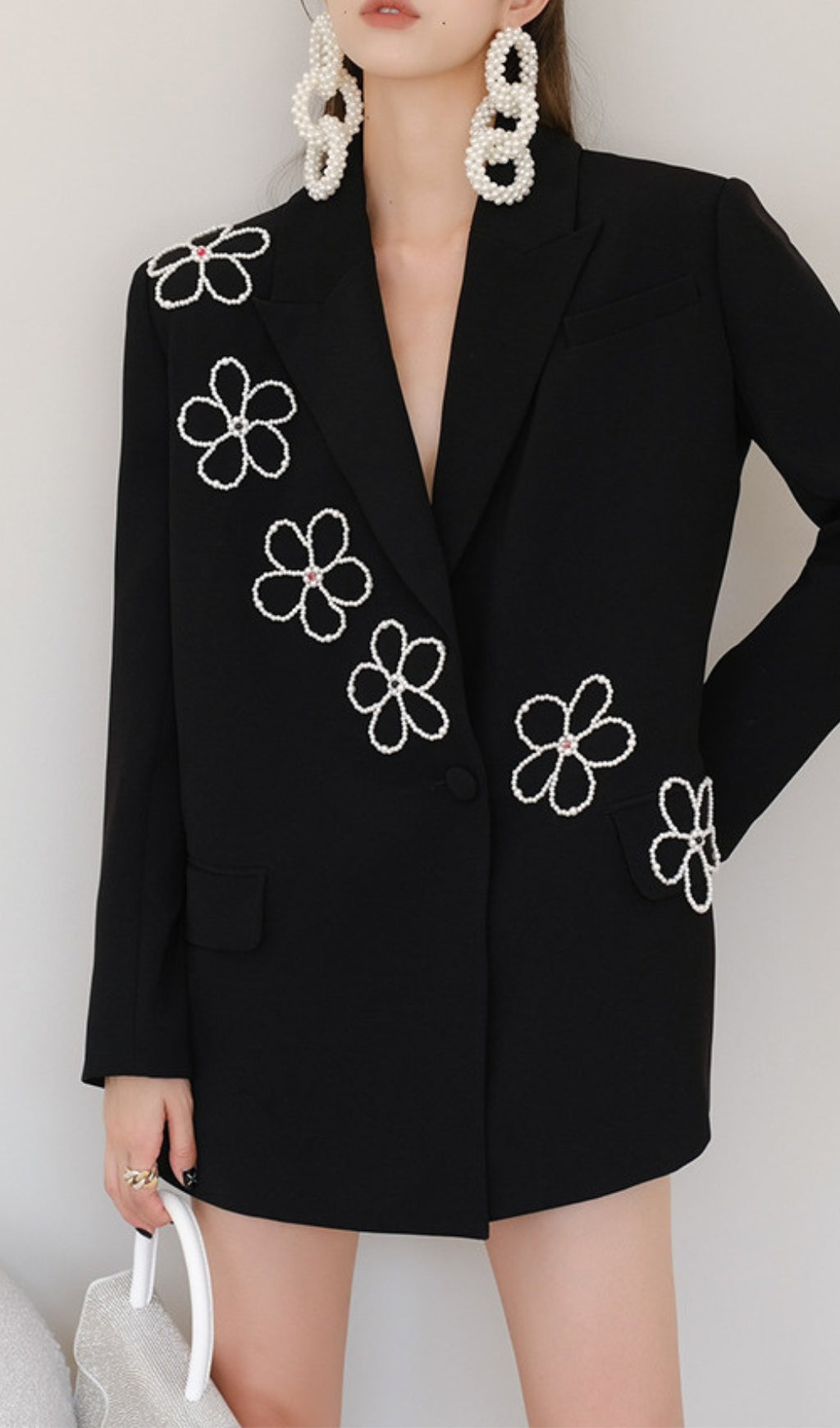 Anouk Flower Pearls Blazer