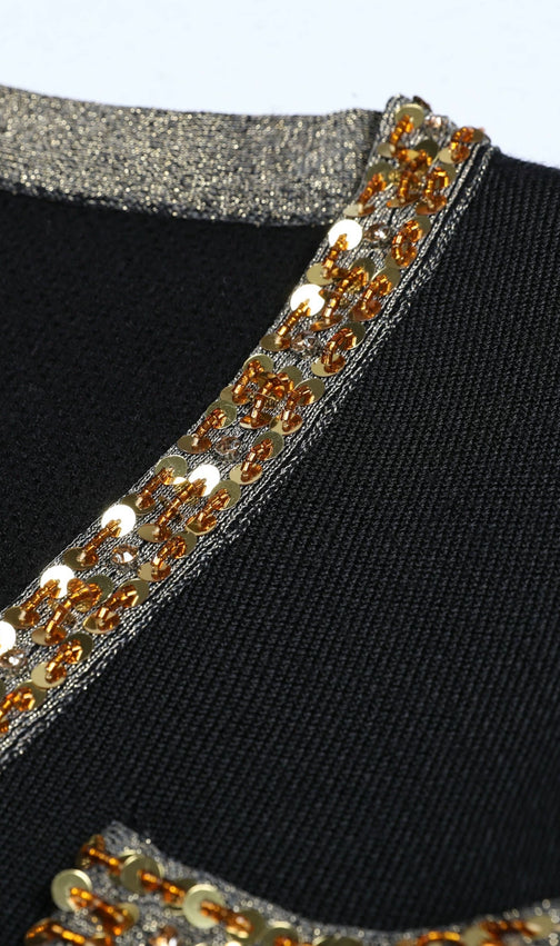 Emilie Long Sleeve Flower Mini Dress