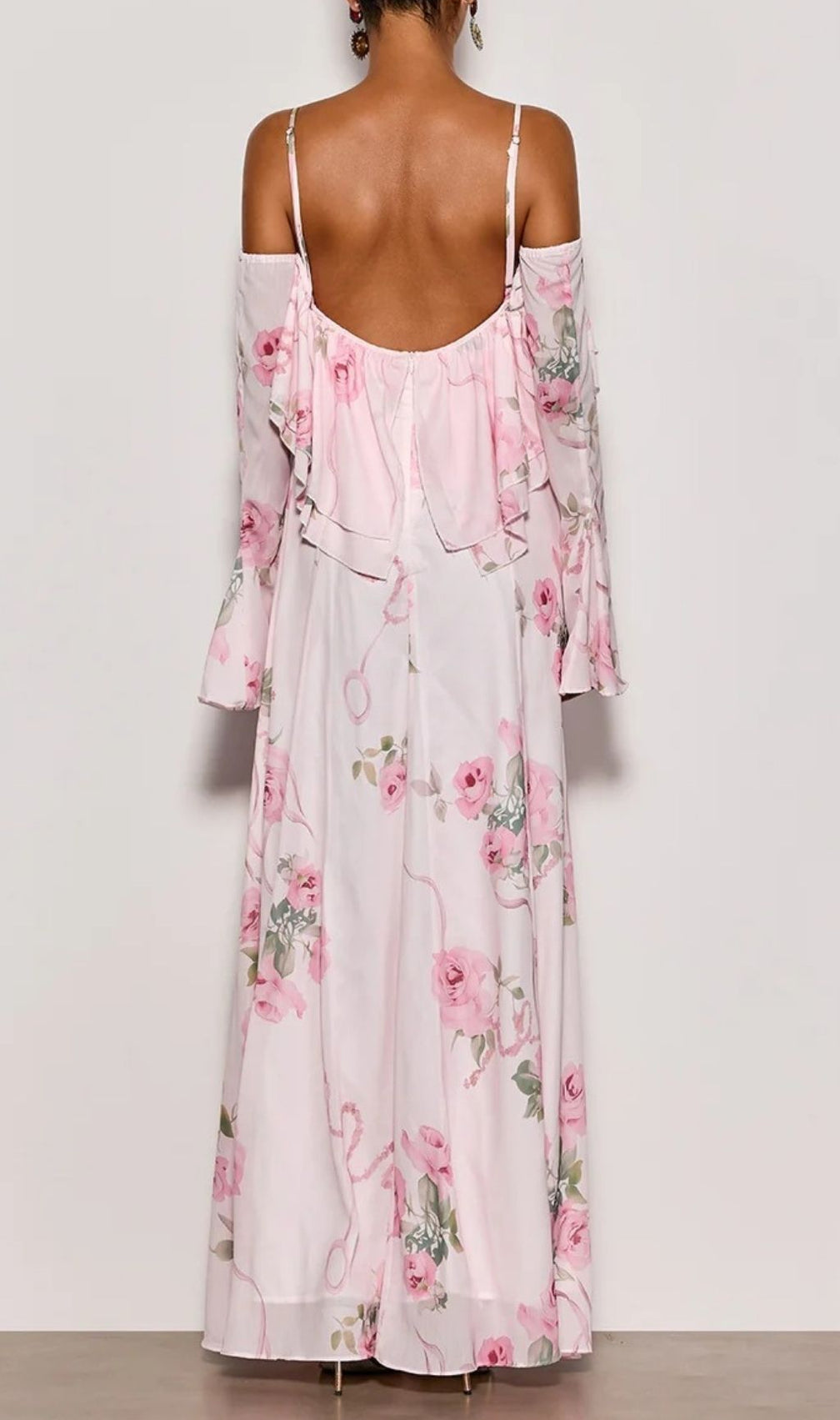 Nostel Spaghetti Floral Maxi Dress