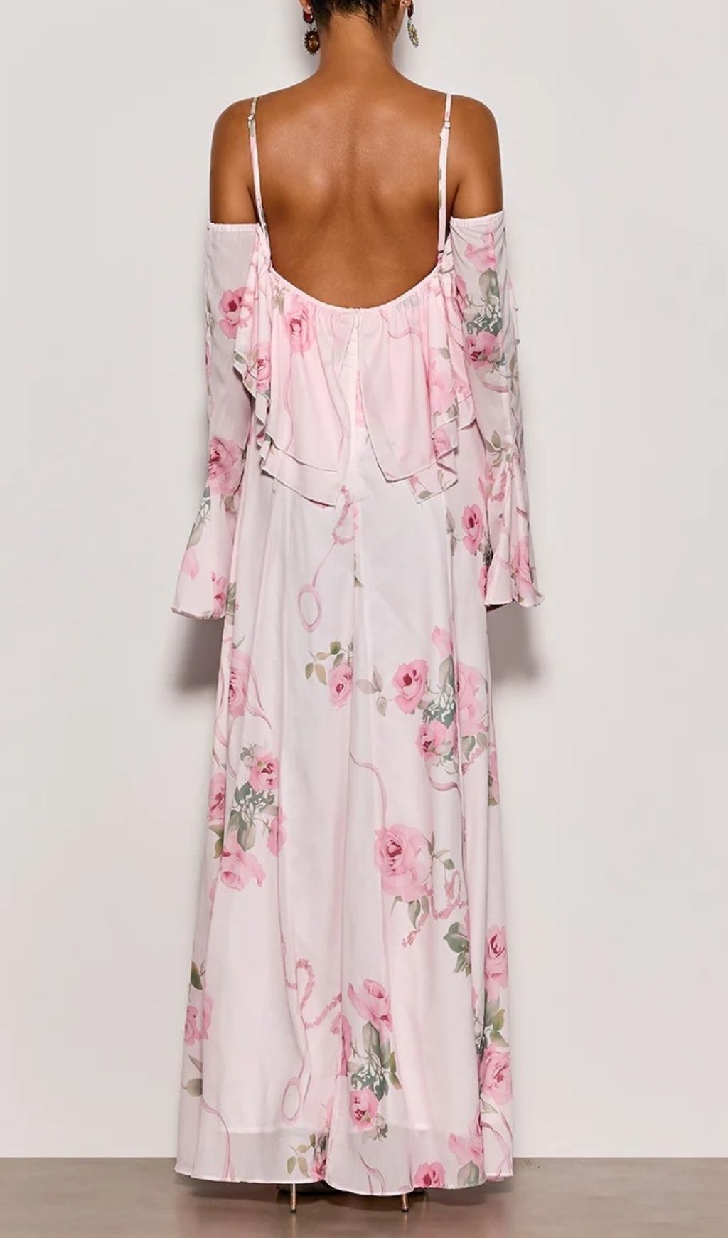 Nostel Spaghetti Floral Maxi Dress