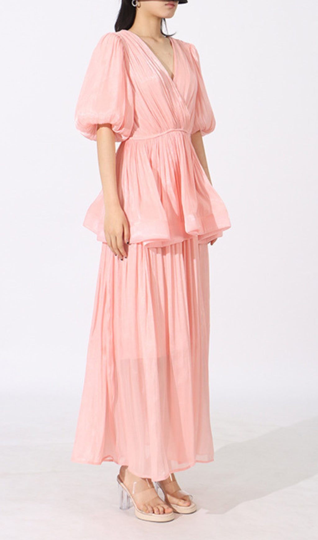 Elana Puff Sleeve Maxi Dress