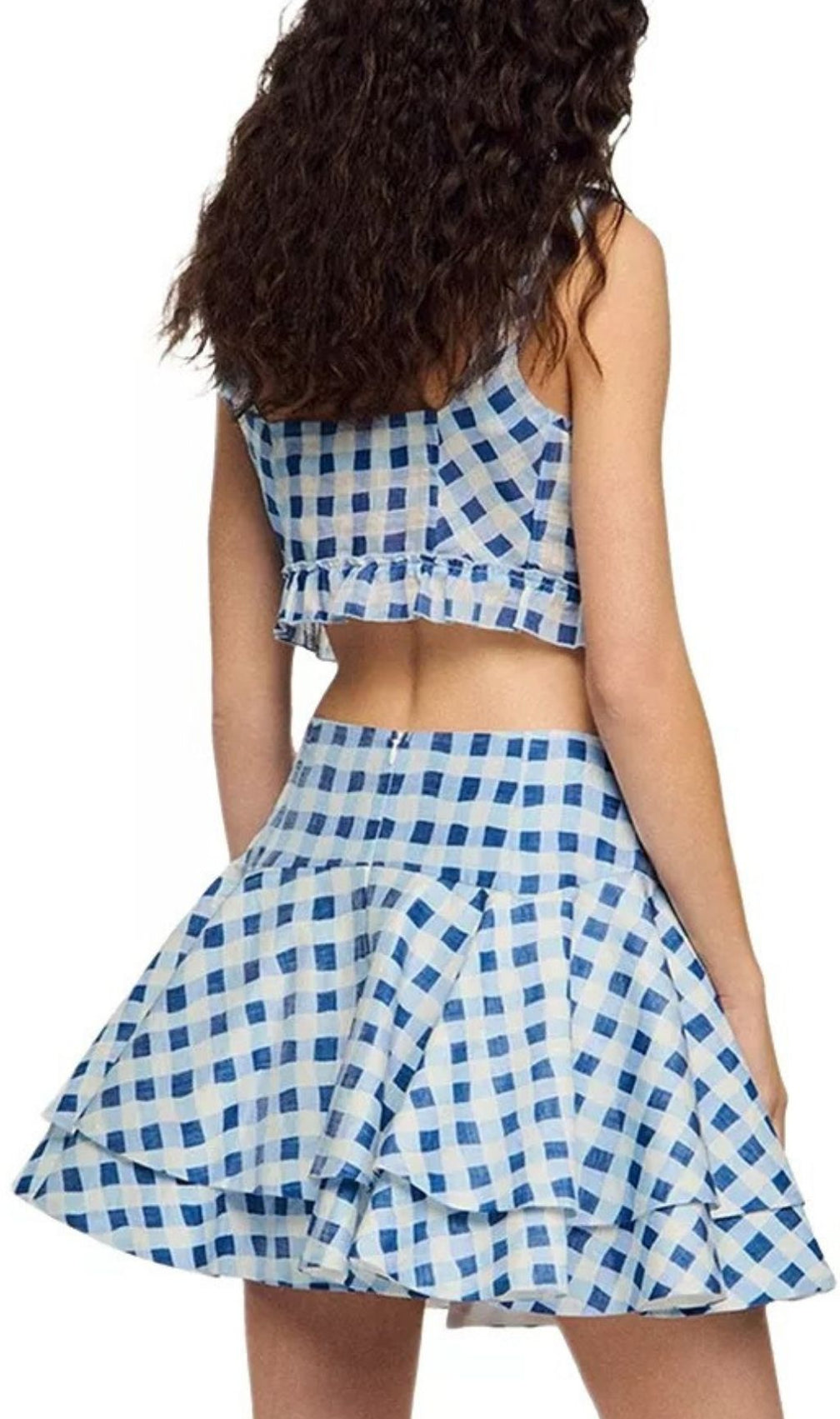 Rosie Gingham Mini Skater Skirt