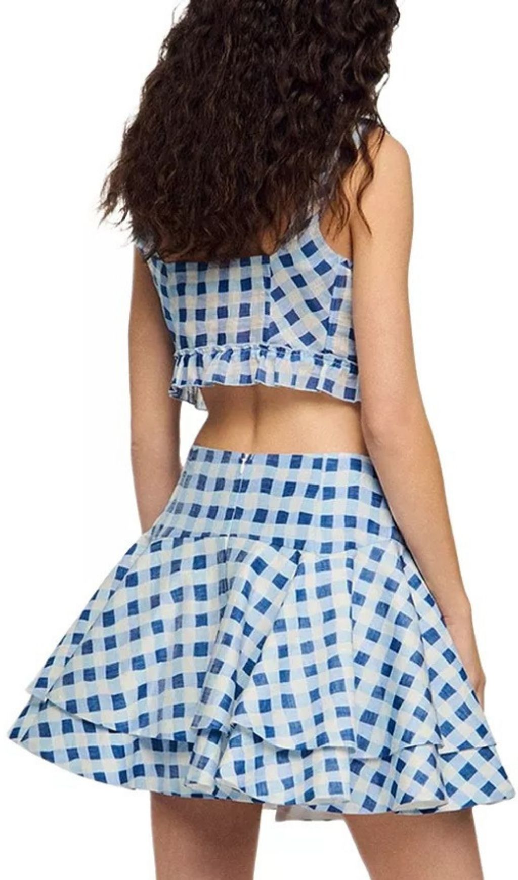 Rosie Gingham Mini Skater Skirt