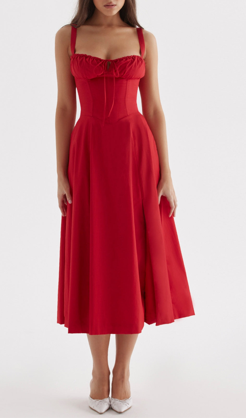 Red Rose Bustier Sundress