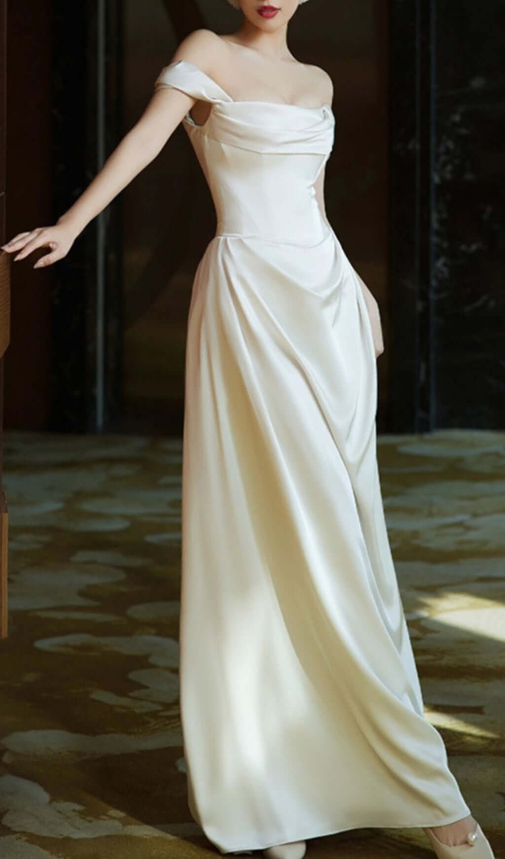 Avishag Satin Corset Wedding Dress