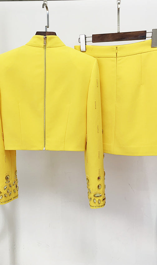 Cordis Crystal Long Sleeve Two-Piece Set