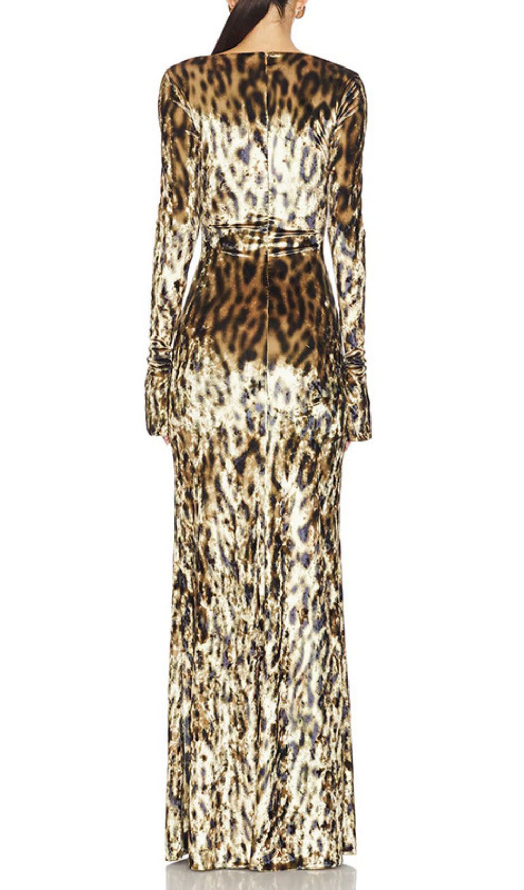 Gethin Leopard Long Sleeve Maxi Dress