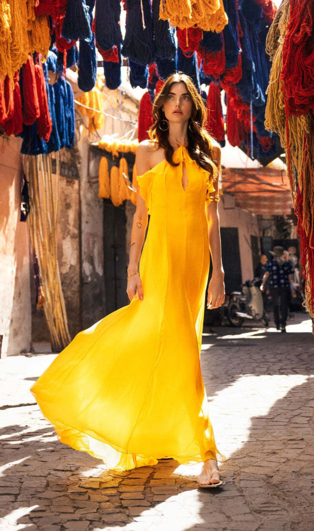 Glennis Halter Backless Maxi Dress