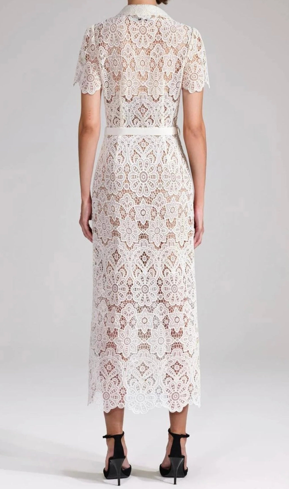 Annelore White Lace Dress