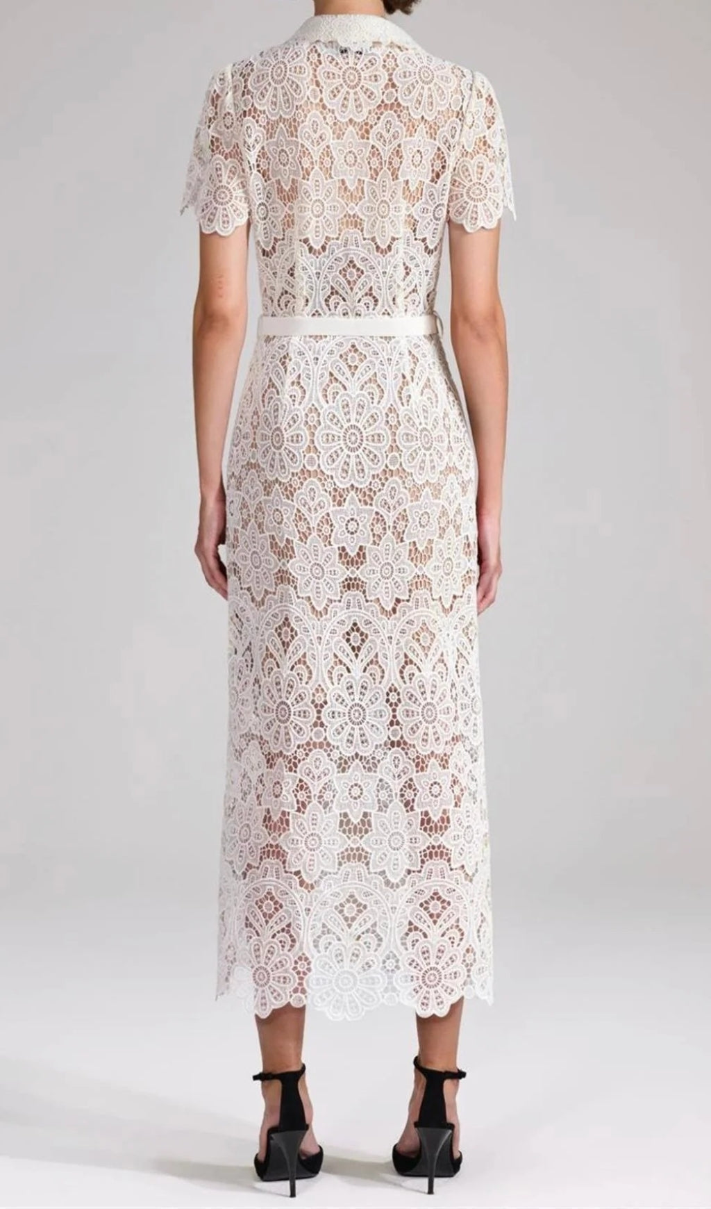Annelore White Lace Dress
