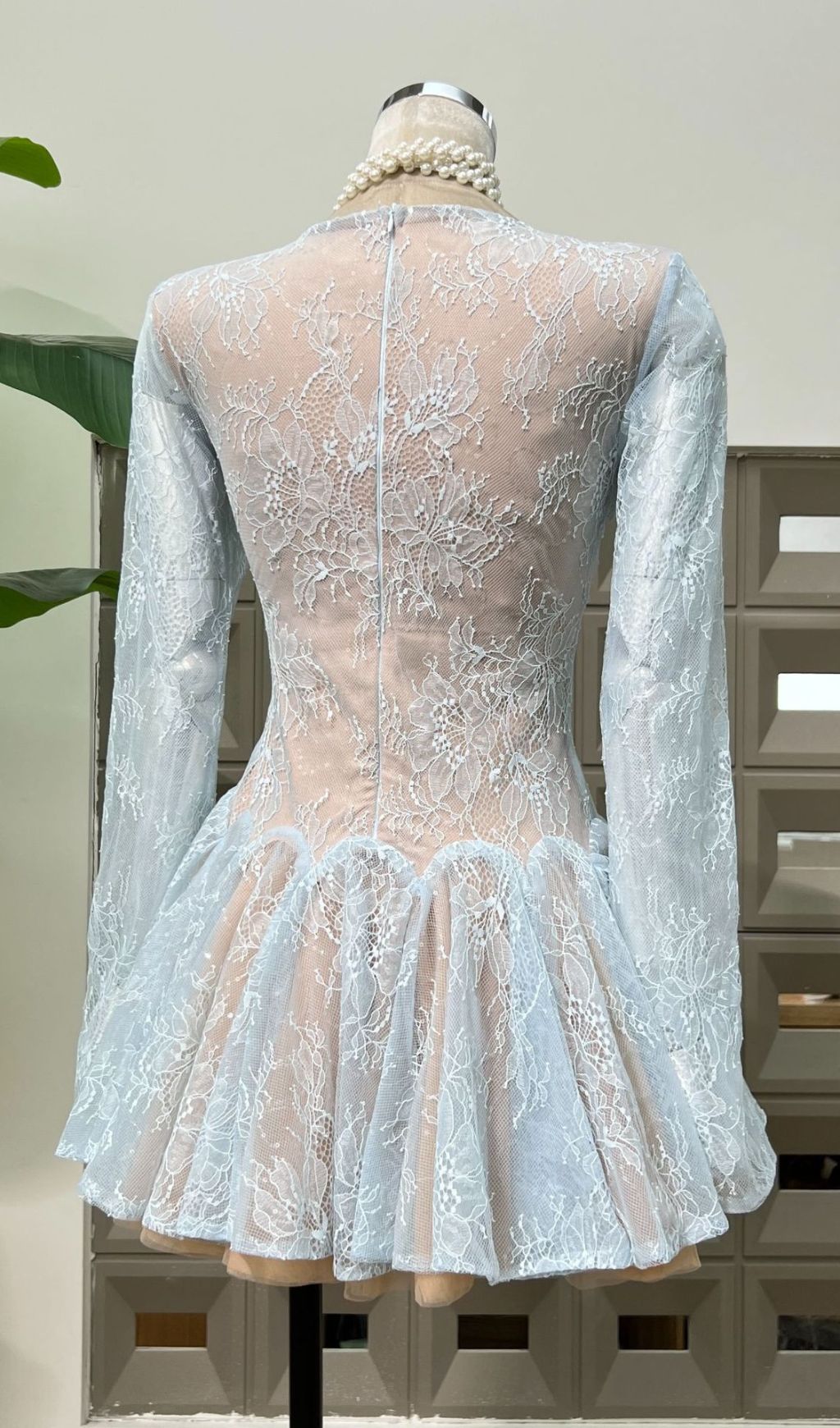 Itsuki Lace Long Sleeve Mini Dress