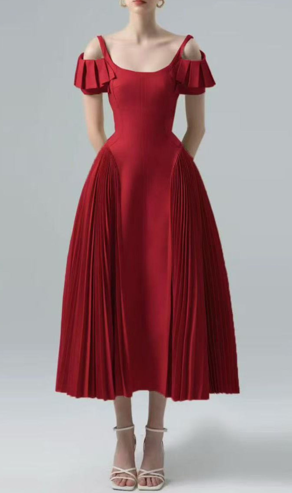 Duarte Pleated Midi Dress