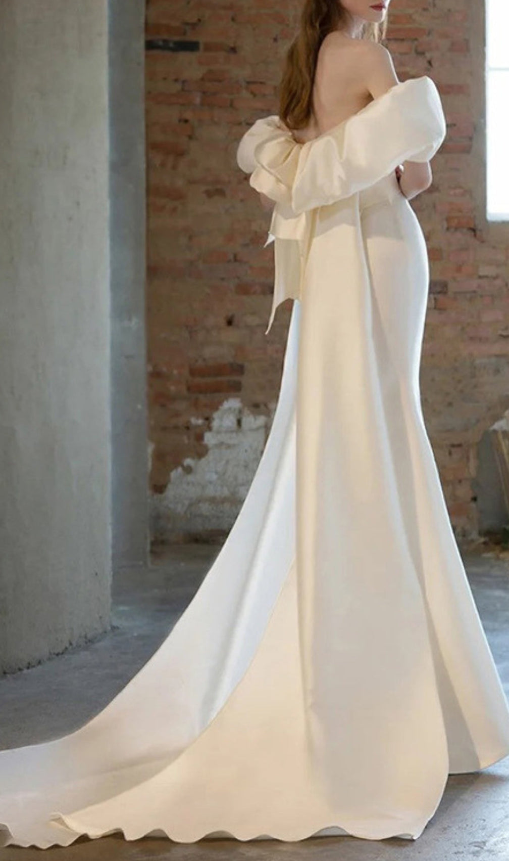 Avianna White One Shoulder Wedding Dress