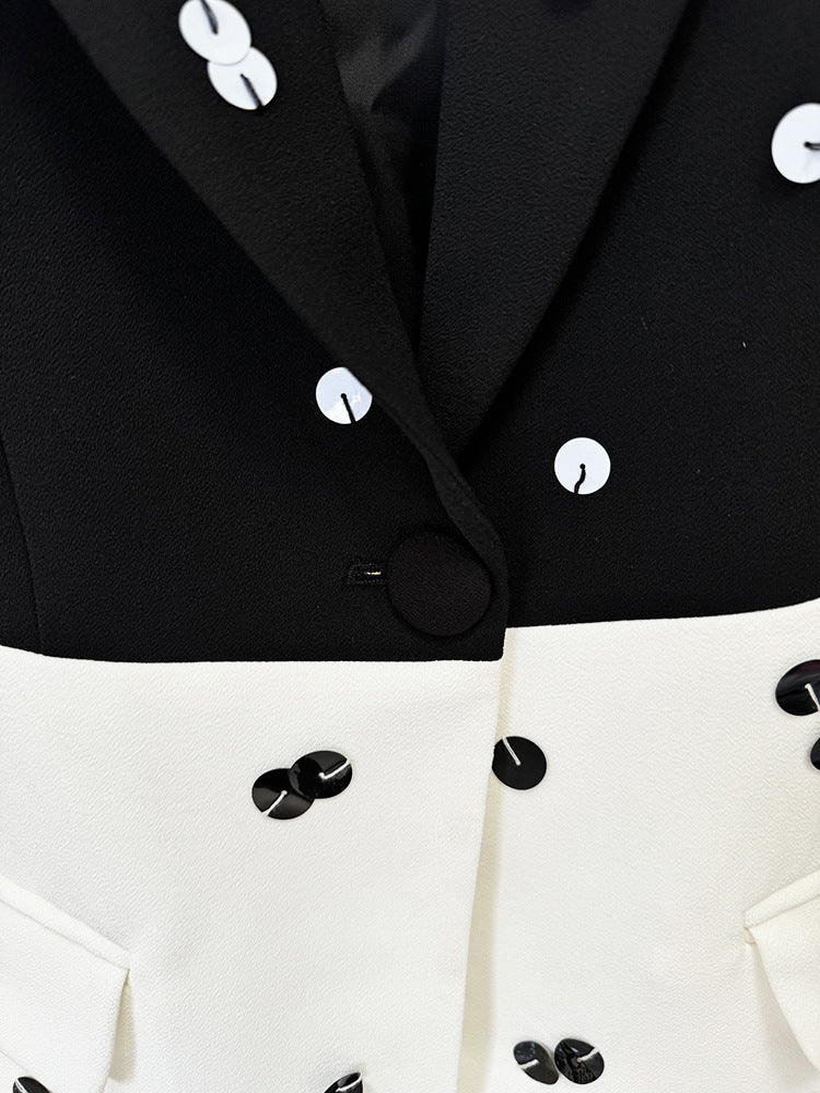 Averi Sequin Blazer Skirt Set