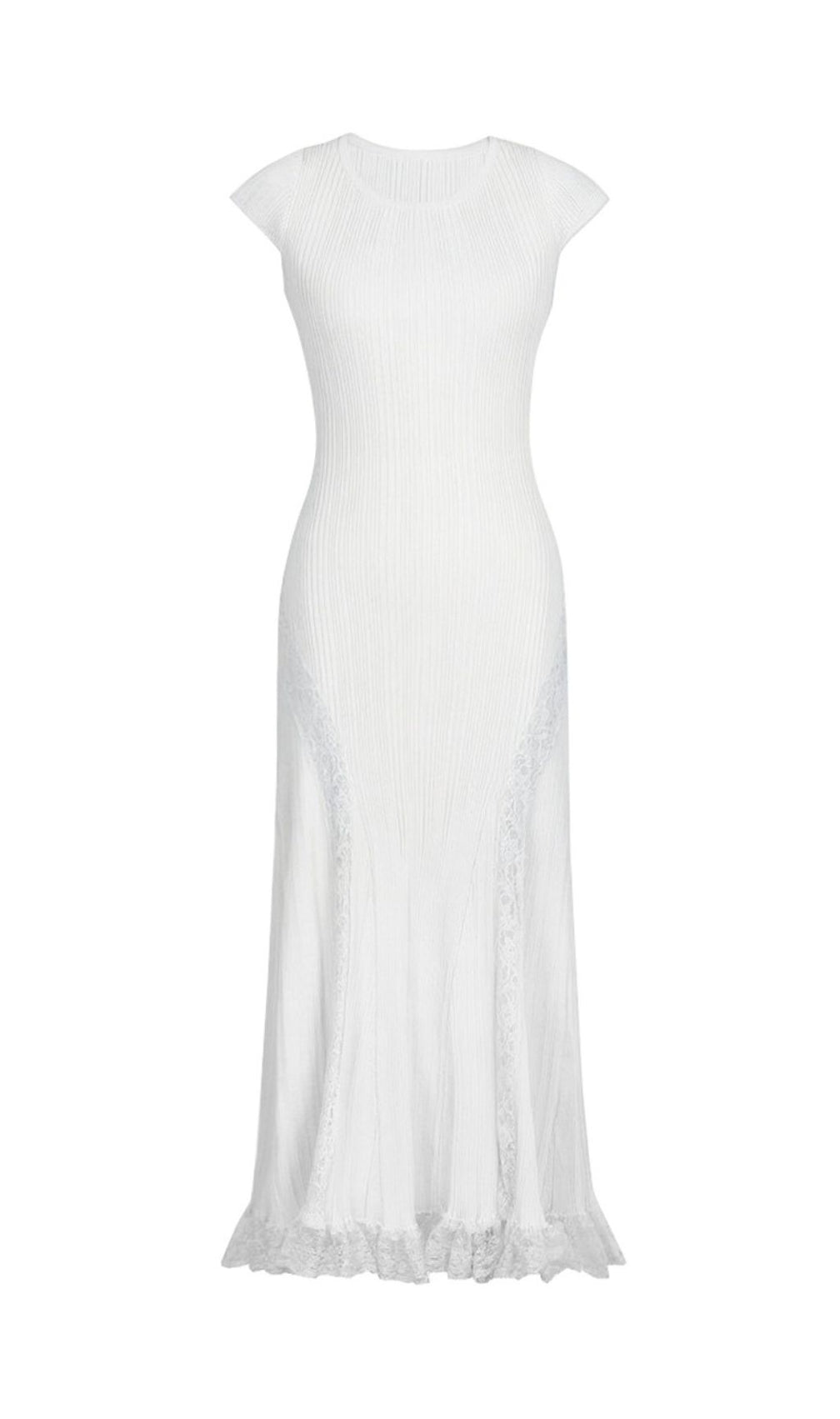 Farrah Knitted Lace Midi Dress