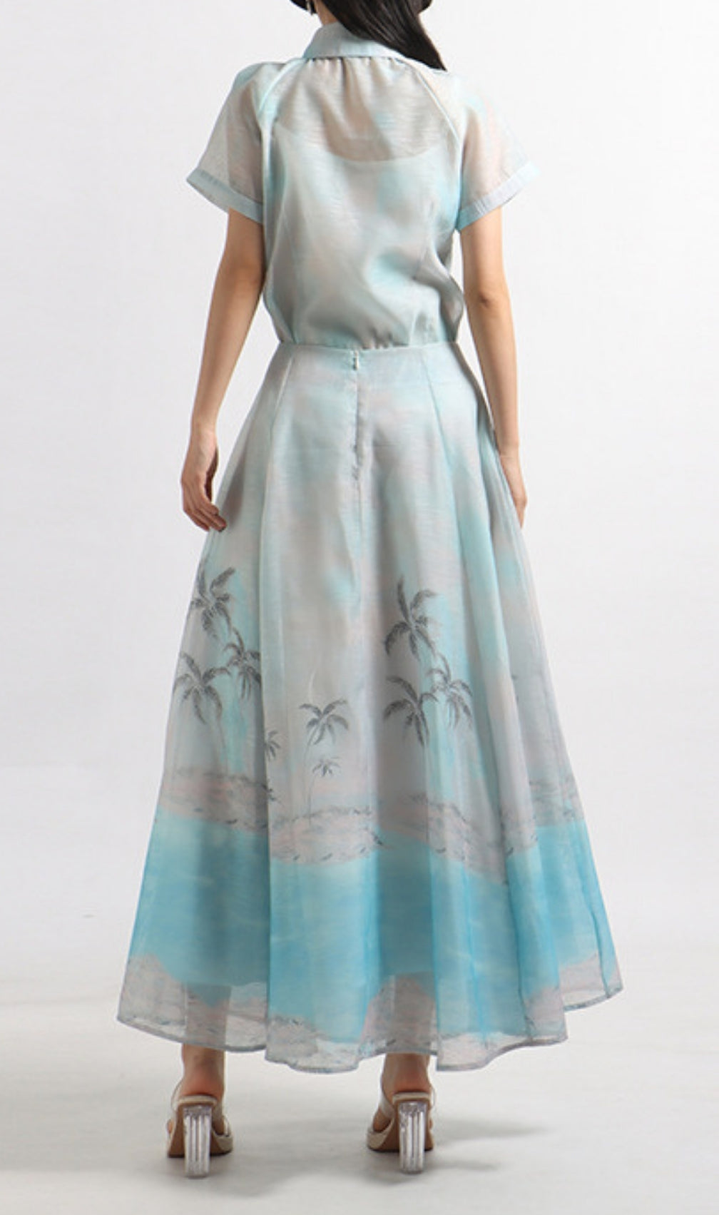 Eran Printed Shirt & Maxi Skirt Set