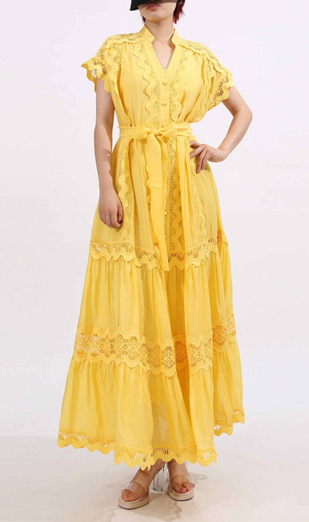 Fritzi V-Neck Maxi Dress