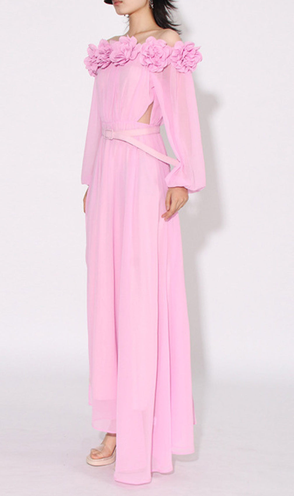 Ascella Flower Shoulder Maxi Dress