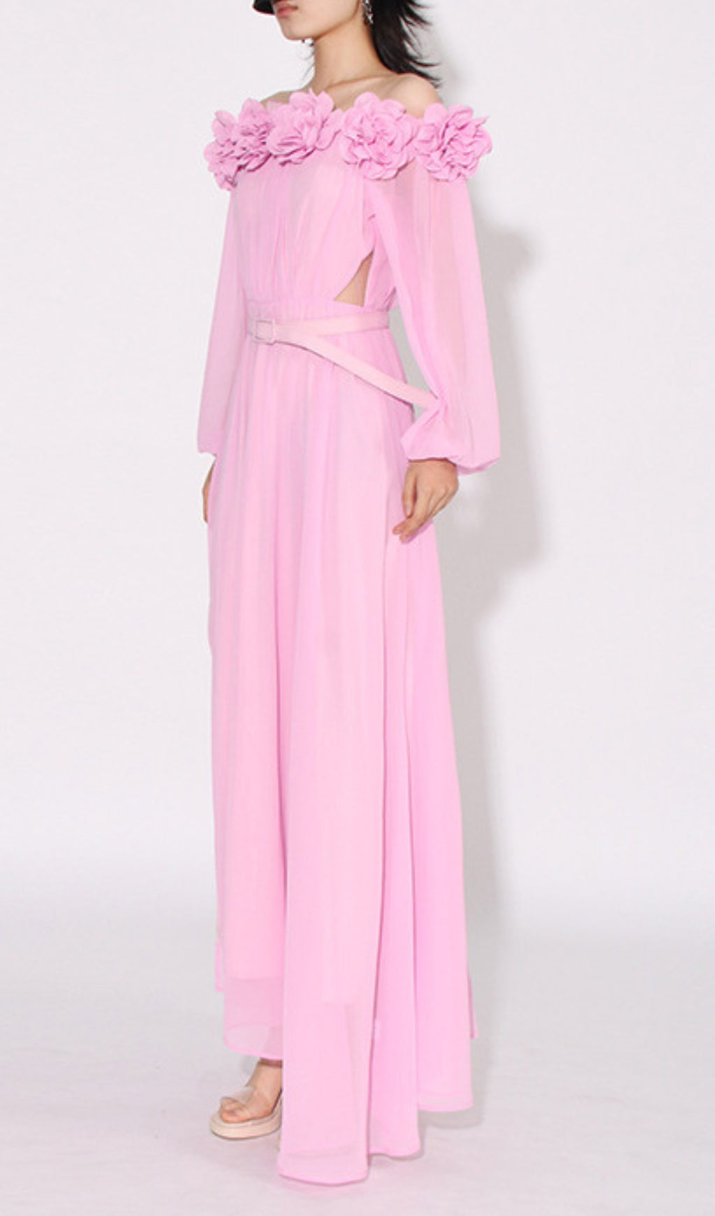 Ascella Flower Shoulder Maxi Dress