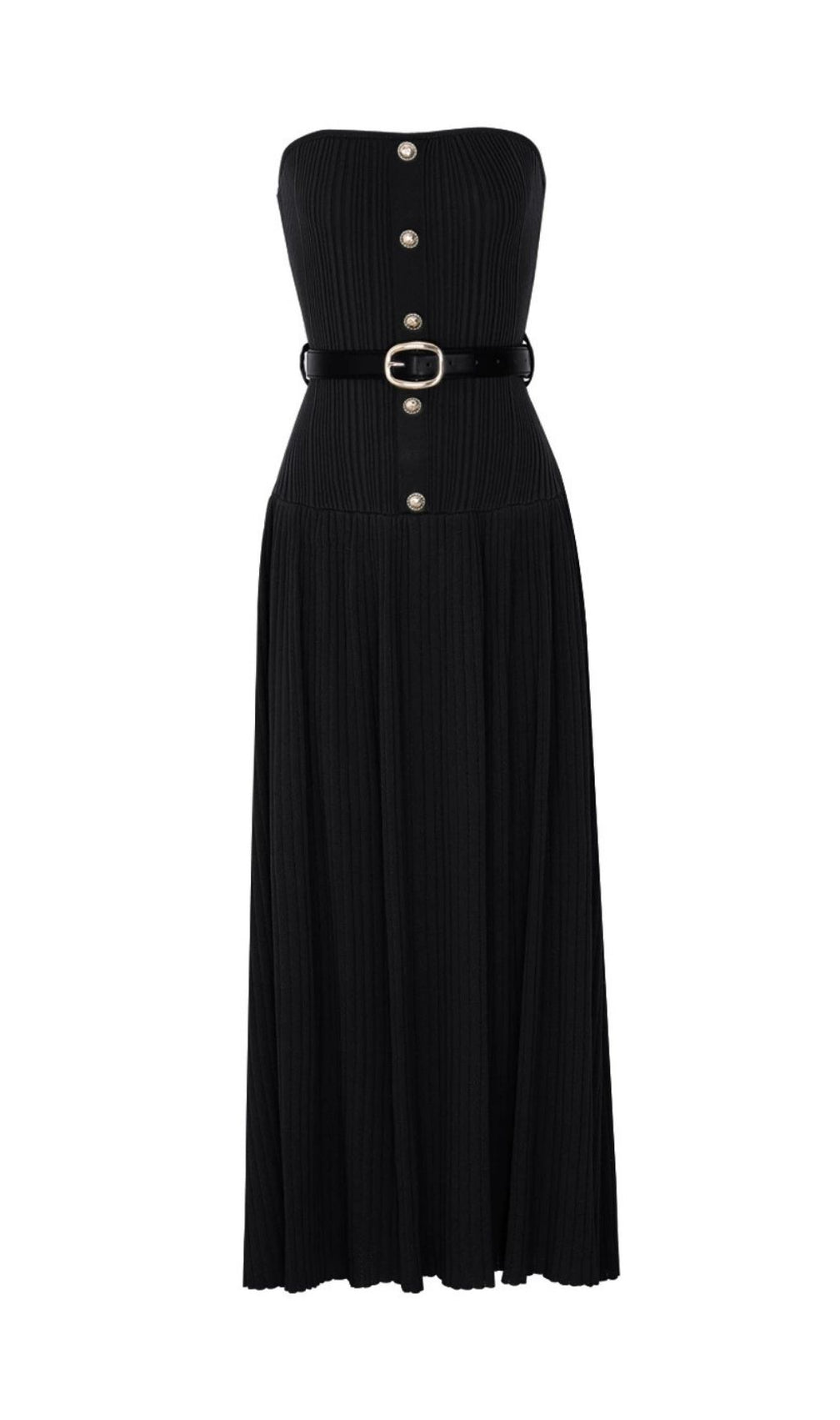 Karsen Strapless Ribbed Knit Maxi Dress - Sophisticated & Effortless Chic