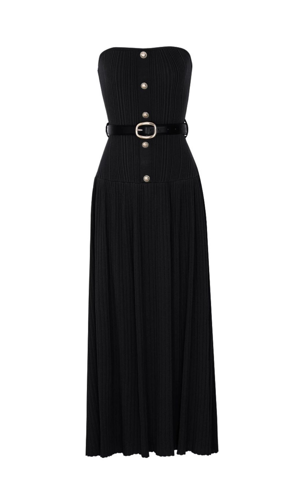 Karsen Strapless Ribbed Knit Maxi Dress - Sophisticated & Effortless Chic