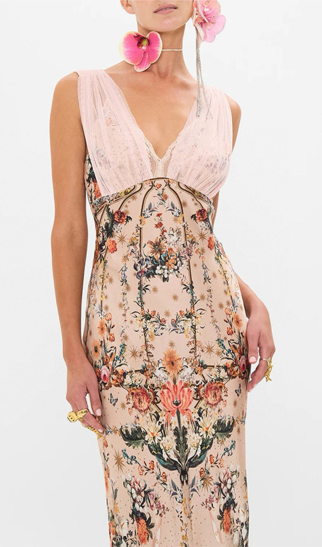 Avatara Floral Printed Maxi Dress