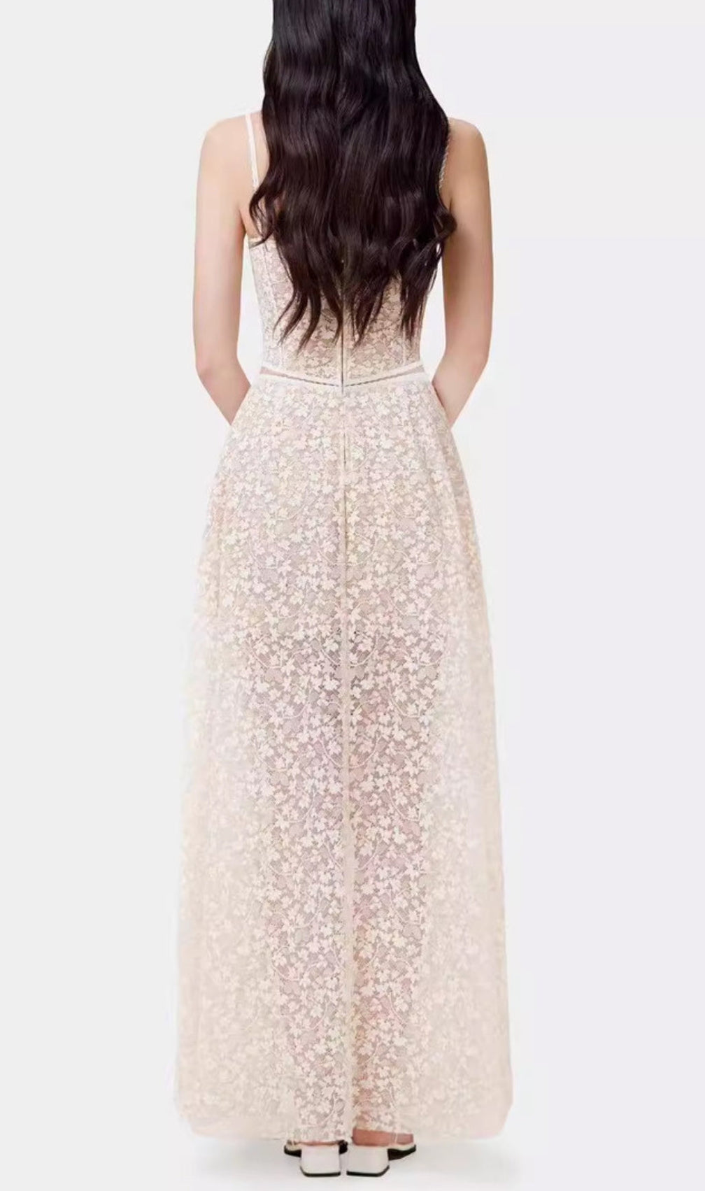 Albinia Floral Corset Maxi Dress