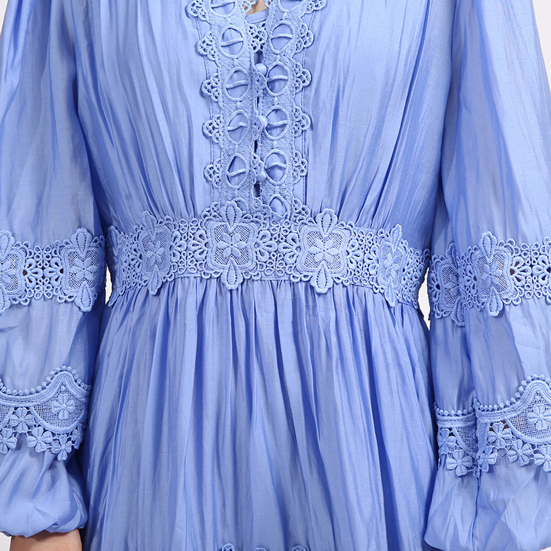 Estée Blue Long Sleeve Maxi Dress