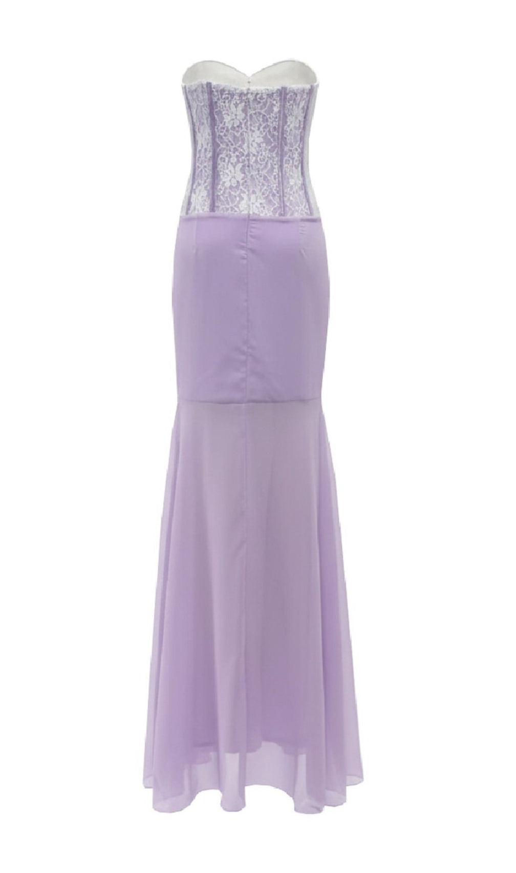 Josephine Chic Purple Floral One-Shoulder Corset Maxi Dress