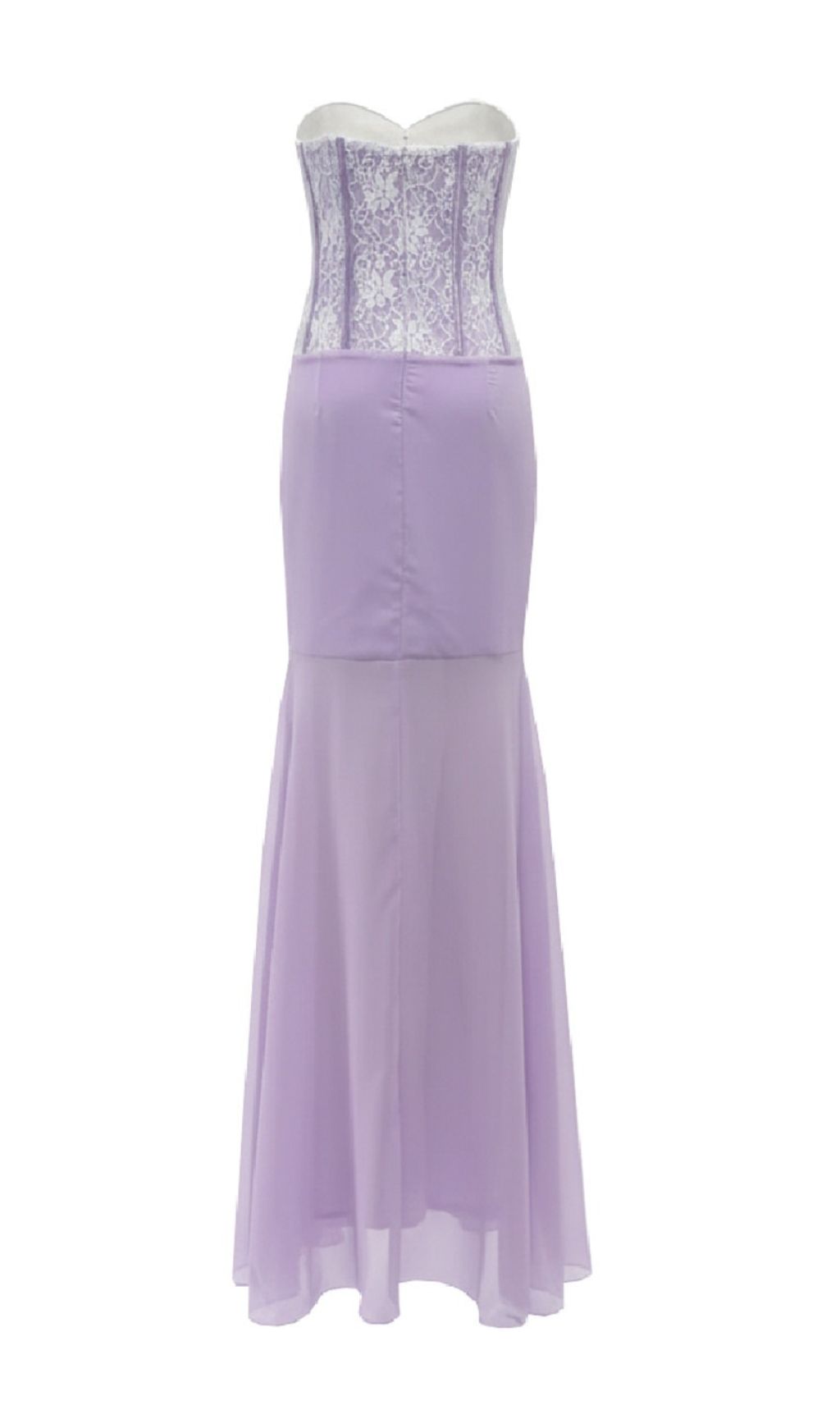 Josephine Chic Purple Floral One-Shoulder Corset Maxi Dress