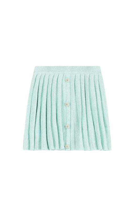 Admiral Mint Sequin Knit Cardigan Set