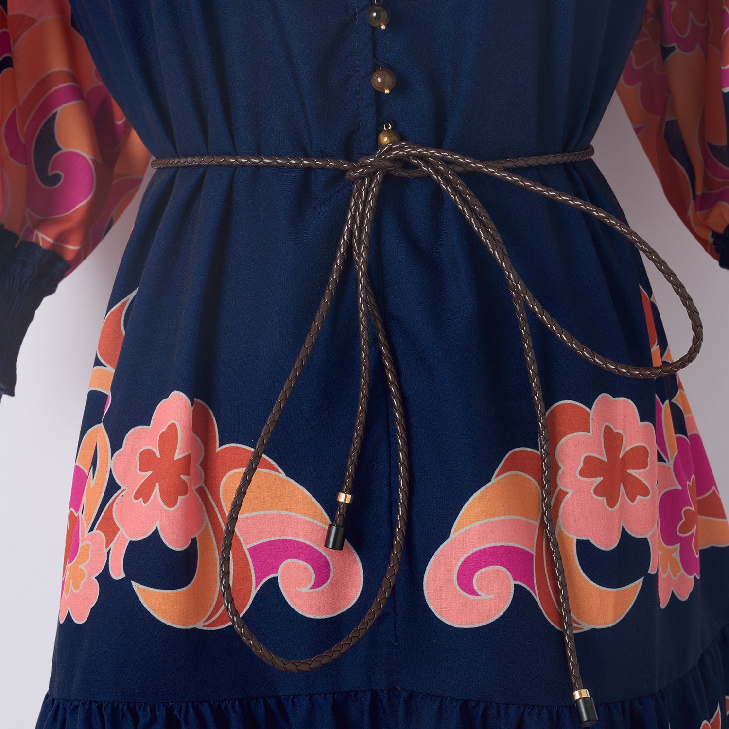 Kamdyn Vibrant Floral Print Mini Dress | Flirty Ruffle & Puff Sleeve