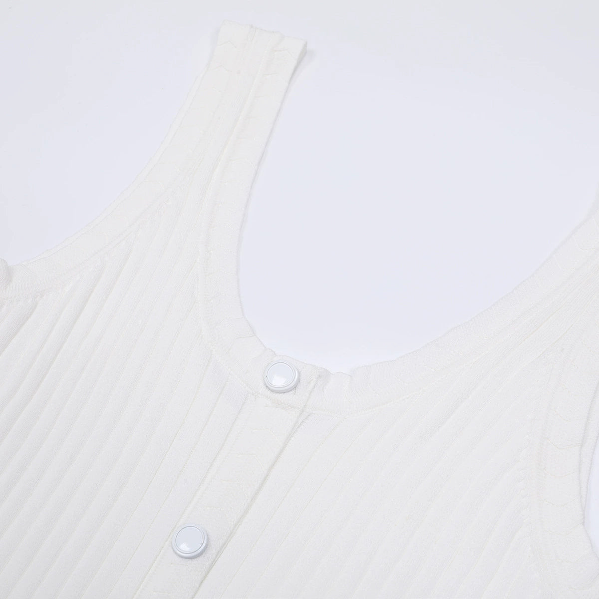 Jackie White Ribbed Knit Maxi Dress & Cardigan Set - Effortless 2-Piece Style