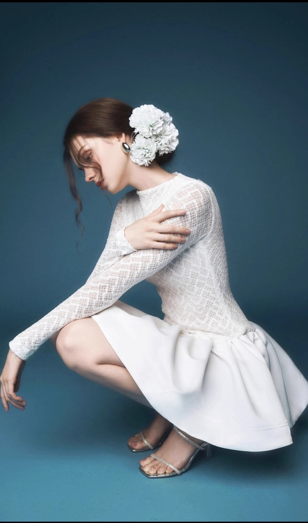 Dobie Long Sleeve Lace Mini Dress