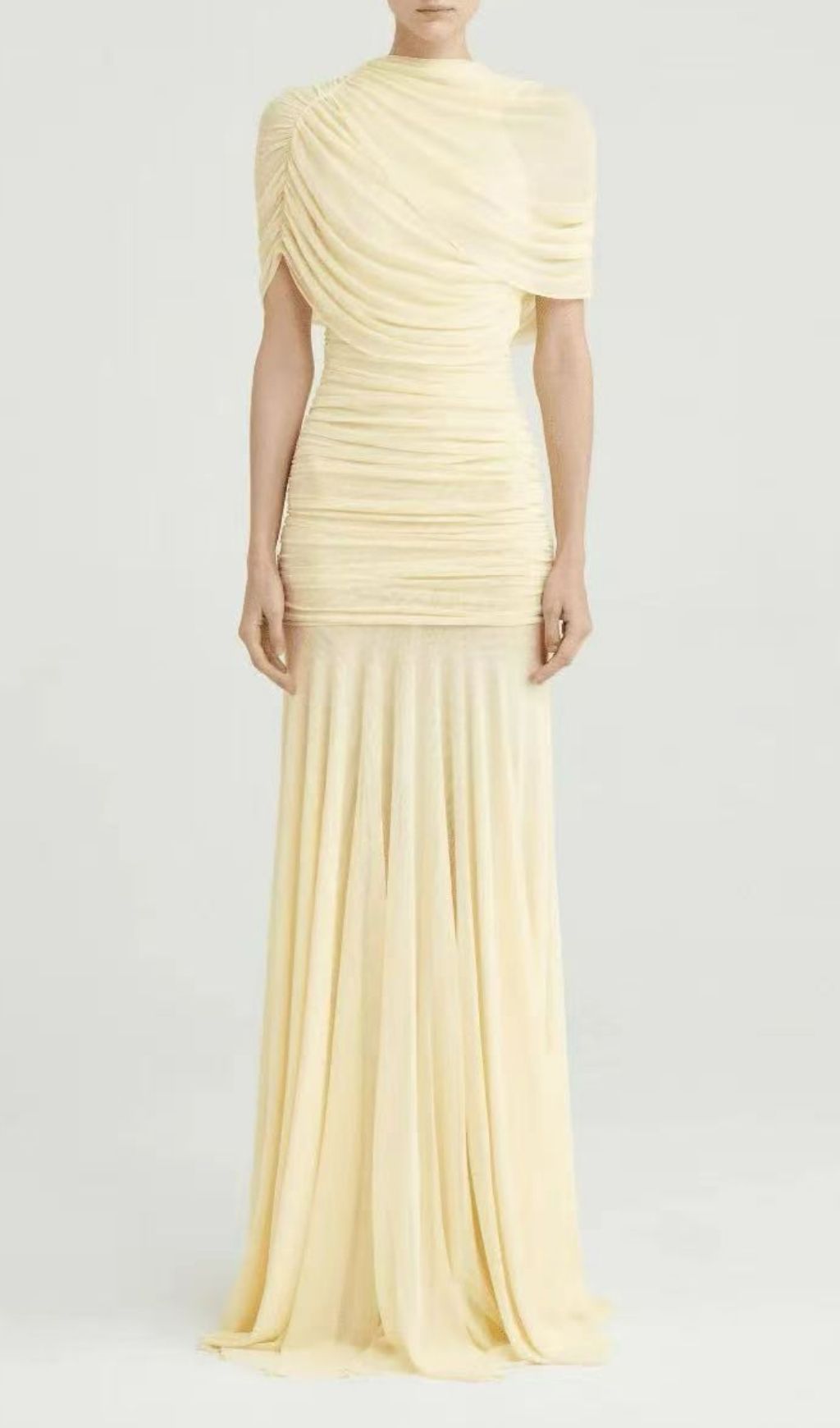 Kemi Elegant Ruched One-Shoulder Maxi Gown - Figure-Flattering & Sophisticated
