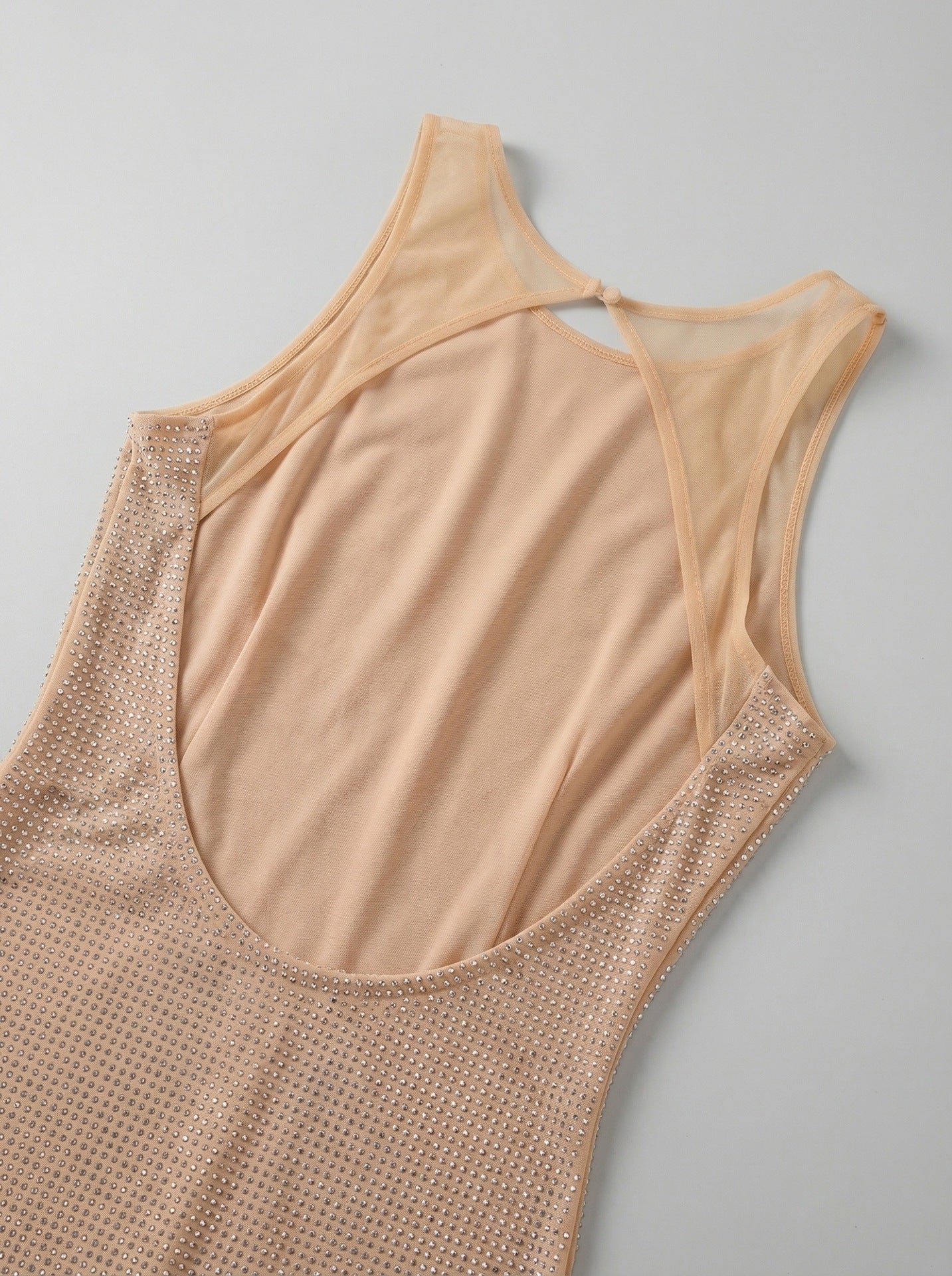 Jaysha Dazzling Rhinestone Backless Mini Dress | Sparkle & Slay
