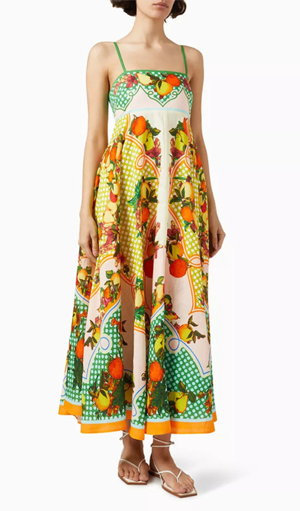 Deanna Strappy Printed Maxi Dress