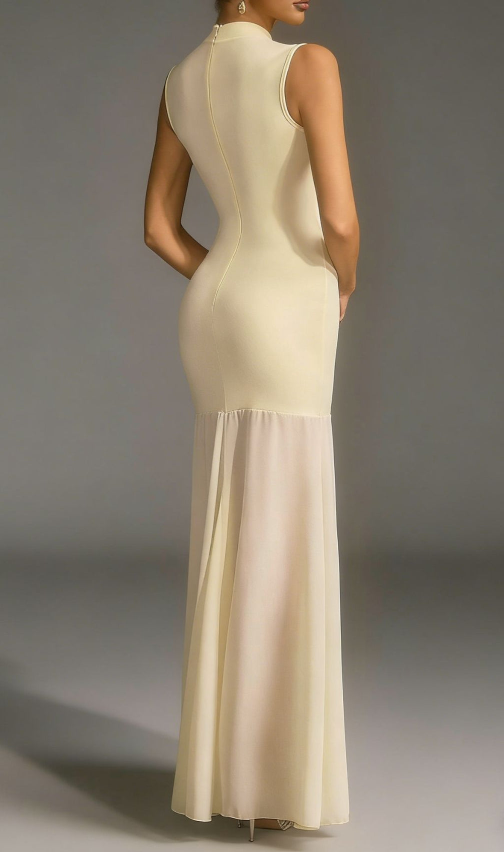 Aninda Chic Sleeveless Keyhole Maxi Dress - Elegant Cutout Gown