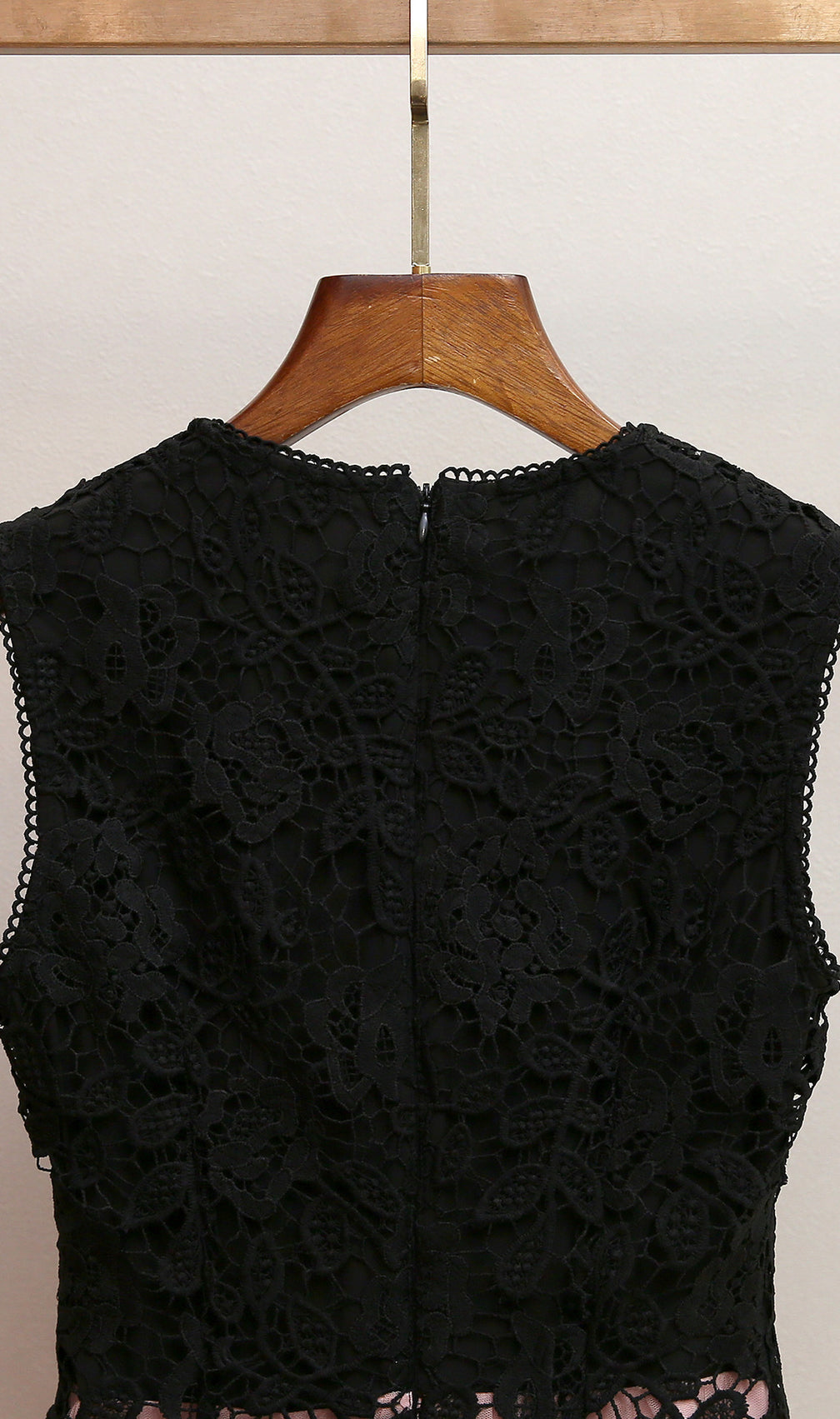 Humita Enchanting Black Lace & Blush Tiered Tulle Maxi Dress