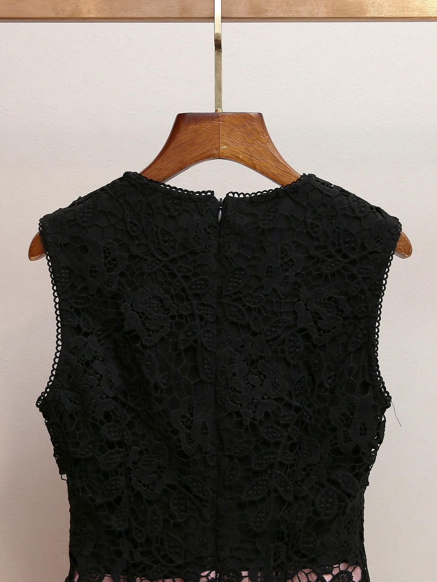 Humita Enchanting Black Lace & Blush Tiered Tulle Maxi Dress