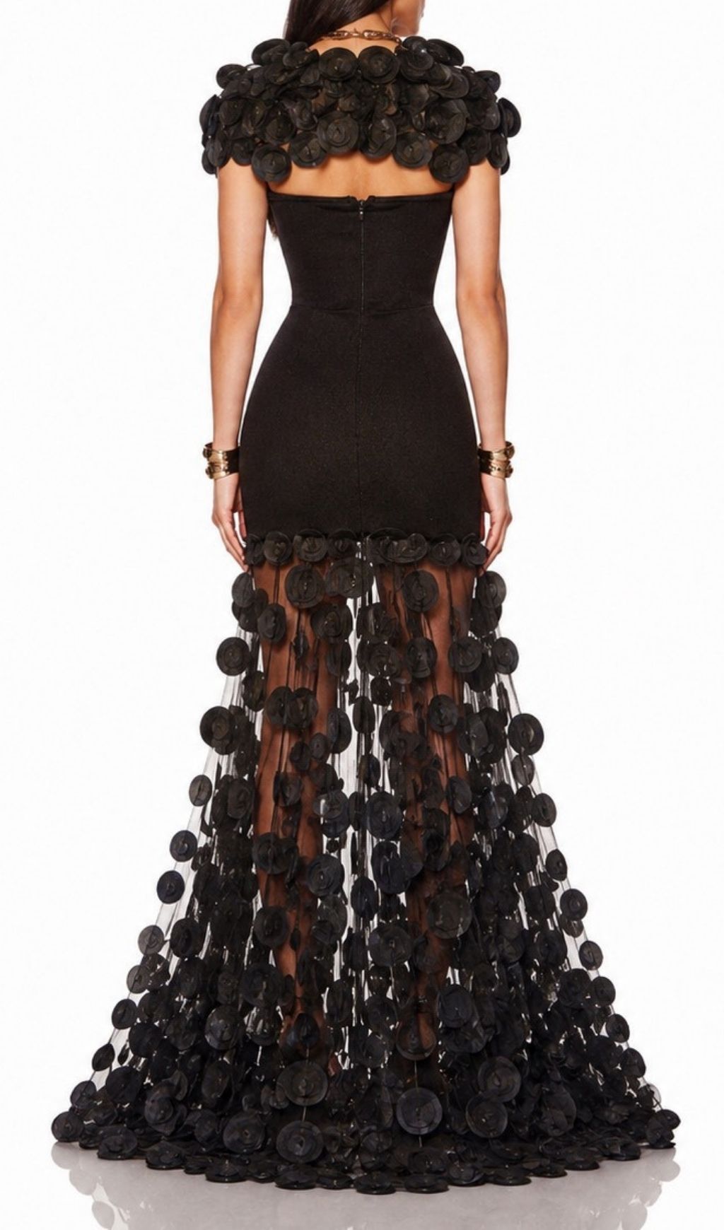 Koharu Black Bandage Maxi Dress